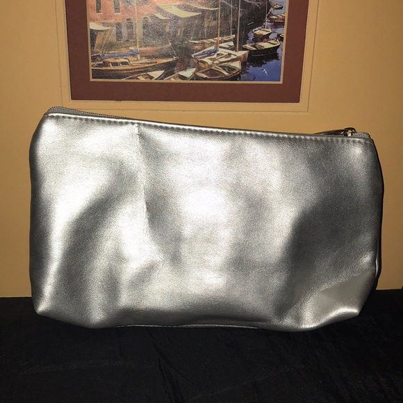 Lancome Silver Cosmetic Bag - Picture 2 of 4